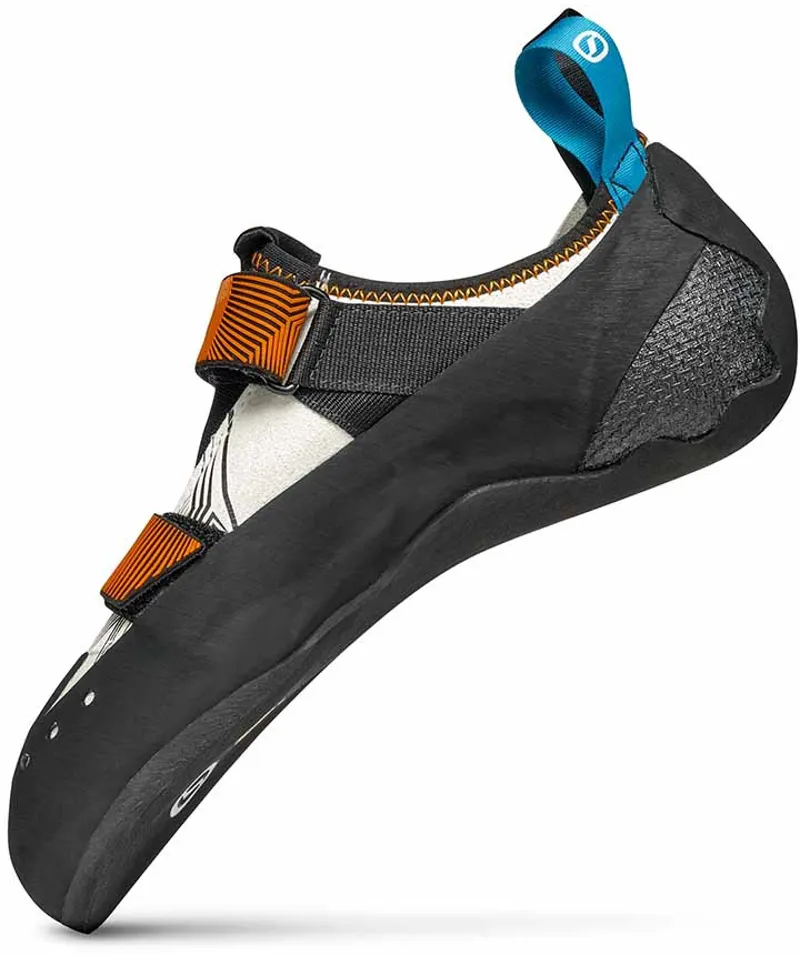 Scarpa Mens Quantic Climbing Shoe - Dust Grey-Mango-2